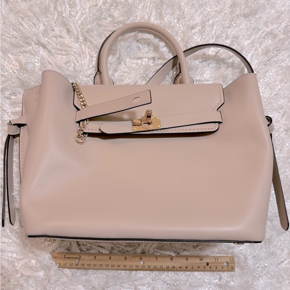 MICHAEL KORS Hamilton Legacy Large Leather Belted Satchel - Picture 3 of 11